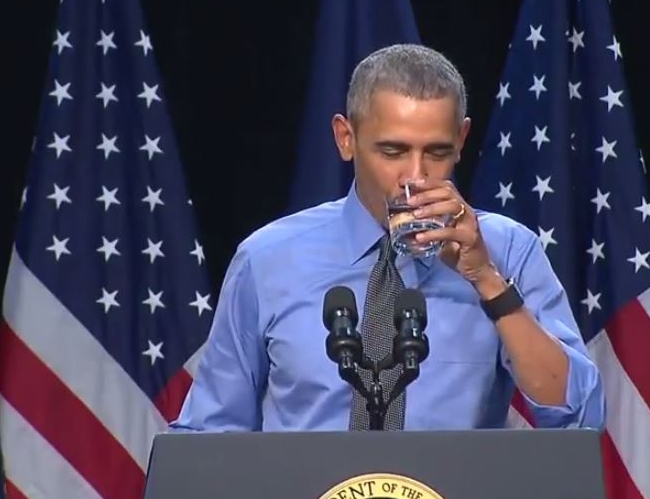 ObamadrinksFlintwater